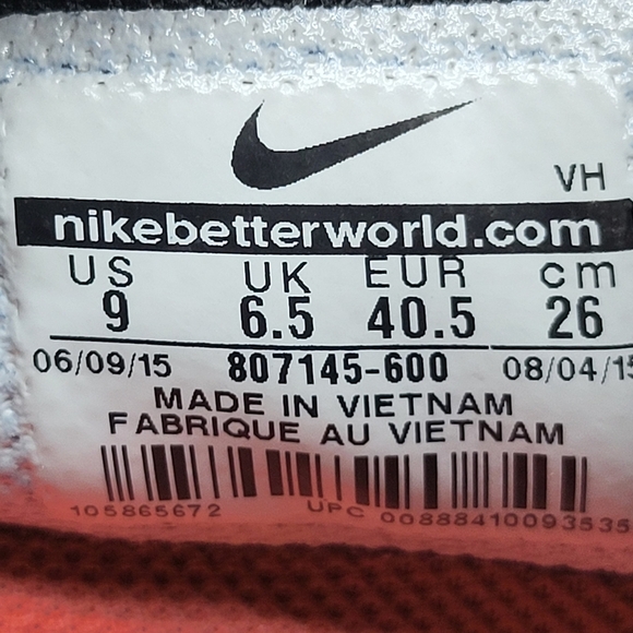 Nike FS Lite Run 3 Women's Running Shoes Size 9 - Picture 8 of 8